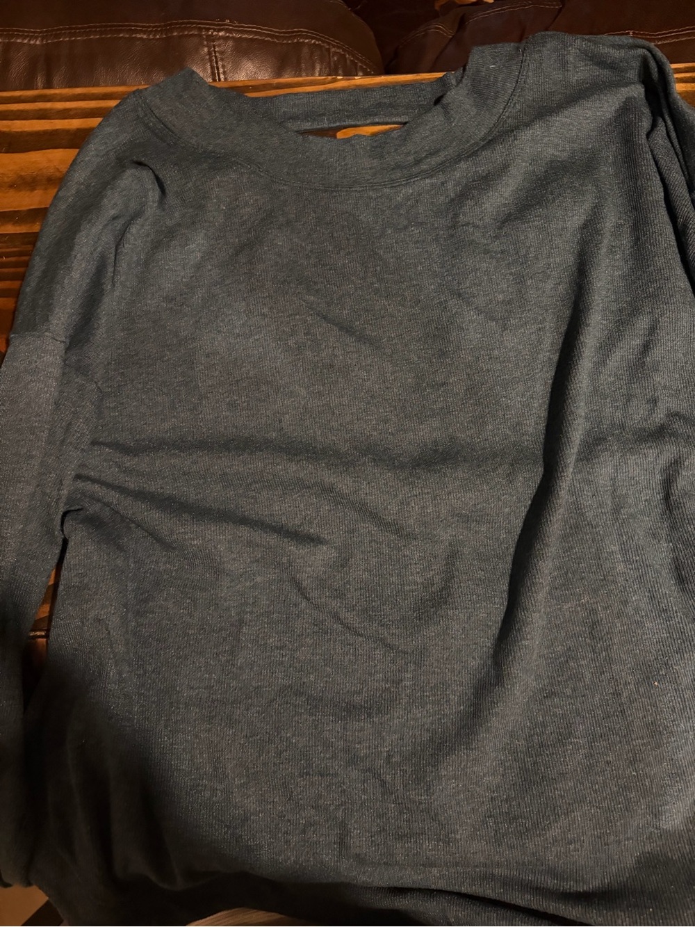Athleta Slate Blue green Long Sleeve Tunic Top